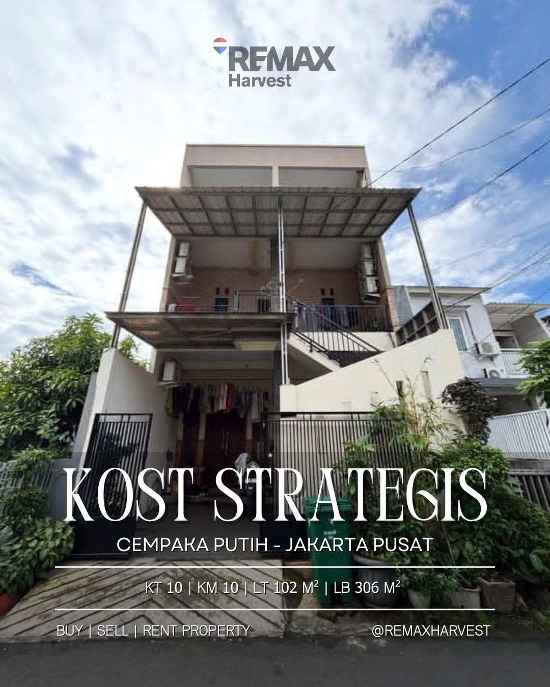 Rumah Kost Cempaka Putih Jakarta Pusat